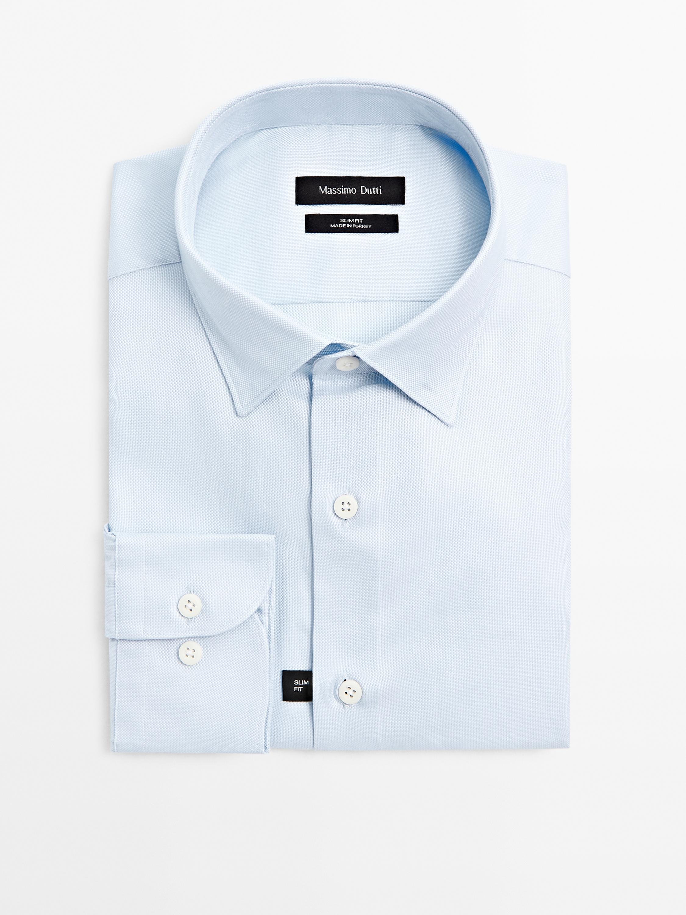 Slim fit 100% cotton Oxford shirt